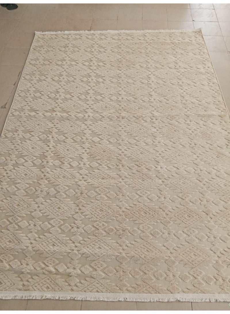Jacquard faux fur rug alternative, laser engraved, dot-grain backing, anti-slip treatment, size 200*300cm - Image 2